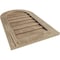 Ekena Millwork Timberthane Sandblasted Round Top Faux Wood Non-Functional Gable Vent, Primed Tan, 14"W x 30"H GVURRT14X30DSDPR - alternate 5